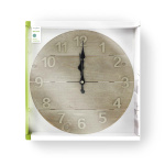 Nedis Wall Clock | Diameter: 300 mm | Wood | Beige / Brown