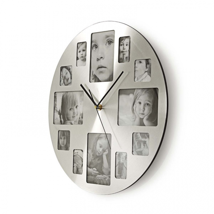 Nedis Wall Clock | Diameter: 400 mm | Metal | Silver