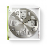Nedis Wall Clock | Diameter: 400 mm | Metal | Silver