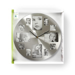 Nedis Wall Clock | Diameter: 400 mm | Metal | Silver