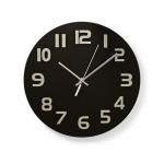 Nedis Wall Clock | Diameter: 300 mm | Glass | Black