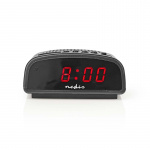 Nedis Digital Desk Alarm Clock | LED | Snooze function | Black
