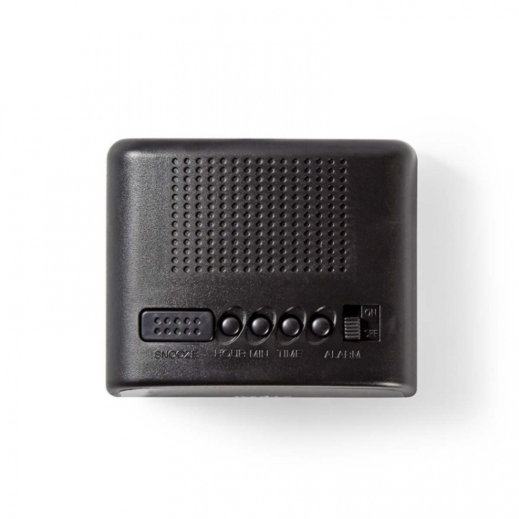 Nedis Digital Desk Alarm Clock | LED | Snooze function | Black