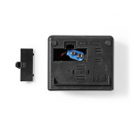 Nedis Digital Desk Alarm Clock | LED | Snooze function | Black