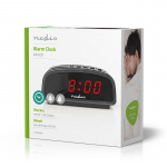 Nedis Digital Desk Alarm Clock | LED | Snooze function | Black