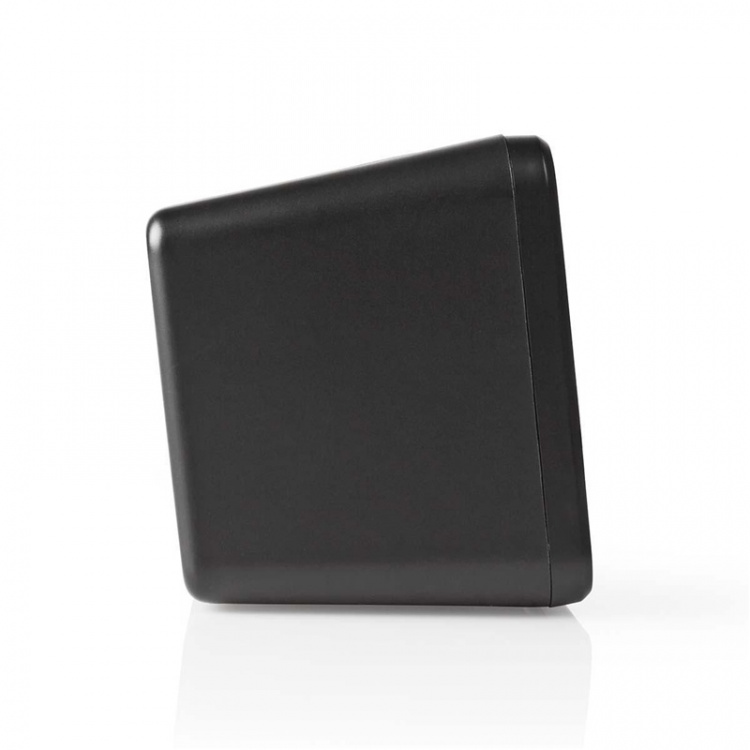 Nedis Digital Alarm Clock Radio | LED | 1x 3.5 mm Audio Input | Time projection | AM / FM | Snooze function | Sleep timer | Number of alarms: 2 | Black Nedis Digital Alarm Clock Radio | LED | 1x 3.5 mm Audio Input | Time projection | AM / FM | Snooze function | Sleep timer | Number of alarms: 2 | Black