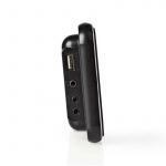 Nedis Digital Alarm Clock Radio | LED | 1x 3.5 mm Audio Input | Time projection | AM / FM | Snooze function | Sleep timer | Number of alarms: 2 | Black Nedis Digital Alarm Clock Radio | LED | 1x 3.5 mm Audio Input | Time projection | AM / FM | Snooze function | Sleep timer | Number of alarms: 2 | Black