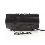 Nedis Digital Alarm Clock Radio | LED | Time projection | AM / FM | Snooze function | Sleep timer | Number of alarms: 2 | Black Nedis Digital Alarm Clock Radio | LED | Time projection | AM / FM | Snooze function | Sleep timer | Number of alarms: 2 | Black