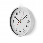 Nedis Wall Clock | Diameter: 300 mm | Plastic | Silver / White Nedis Wall Clock | Diameter: 300 mm | Plastic | Silver / White
