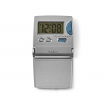 Nedis Digital Desk Alarm Clock | Backlight LCD Display | 1.7 cm | Backlight | Foldable | Used for: Travel | Snooze function | Yes | Silver