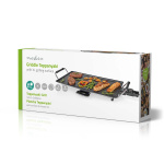Nedis Teppanyaki Table Grill | Baking surface ( l x w ): 47.5 x 26.5 cm | 5 Heat Settings