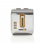 Nedis Toaster | Soft Touch Series | 2 Slots | Browning levels: 6 | Defrost feature | White