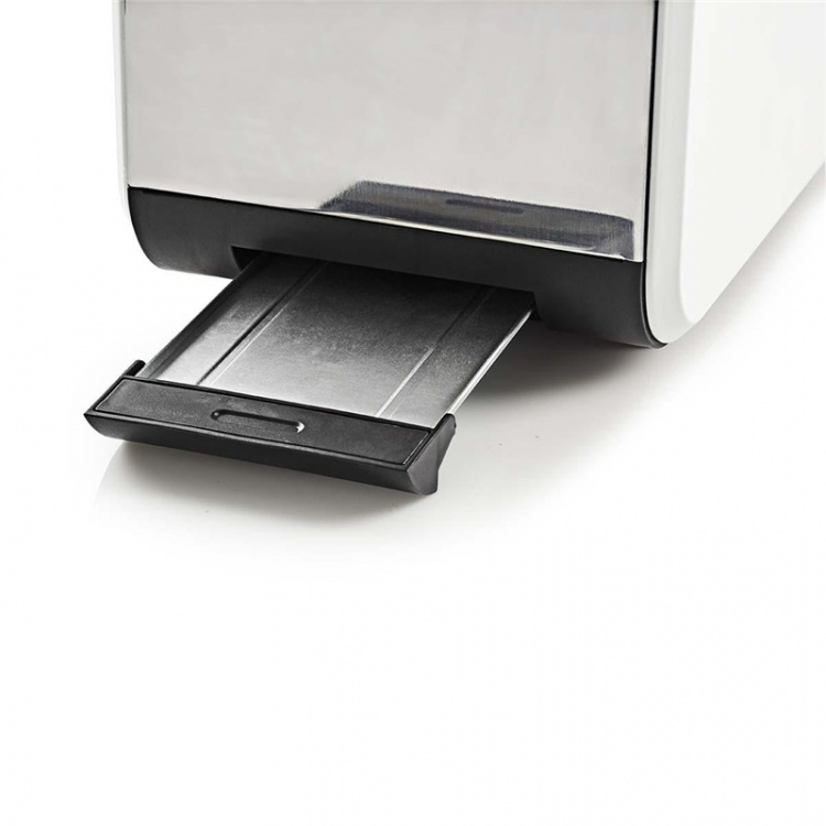 Nedis Toaster | Soft Touch Series | 2 Slots | Browning levels: 6 | Defrost feature | White