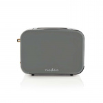 Nedis Toaster | Soft Touch Series | 2 Slots | Browning levels: 6 | Defrost feature | Grey