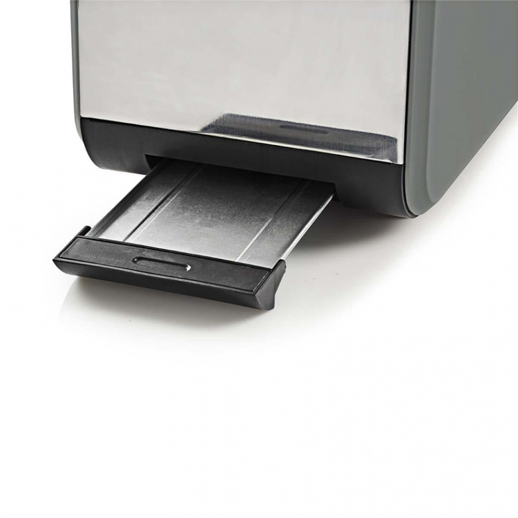 Nedis Toaster | Soft Touch Series | 2 Slots | Browning levels: 6 | Defrost feature | Grey