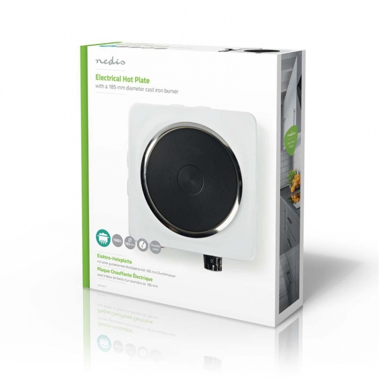 Nedis Electric Cooking Plates | Cooking zones: 1 | 1500 W | Overheating protection | White