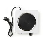 Nedis Electric Cooking Plates | Cooking zones: 1 | 1500 W | Overheating protection | White