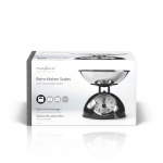 Nedis Kitchen Scales | Analog | Stainless Steel | Removable Bowl | Black