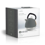Nedis Electric Kettle | 1.8 l | Soft-Touch | Grey | Rotatable 360 degrees | Concealed heating element | Strix® controller | Boil-dry protection Nedis Electric Kettle | 1.8 l | Soft-Touch | Grey | Rotatable 360 degrees | Concealed heating element | Strix® controller | Boil-dry protection