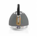Nedis Electric Kettle | 1.8 l | Soft-Touch | Grey | Rotatable 360 degrees | Concealed heating element | Strix® controller | Boil-dry protection Nedis Electric Kettle | 1.8 l | Soft-Touch | Grey | Rotatable 360 degrees | Concealed heating element | Strix® controller | Boil-dry protection