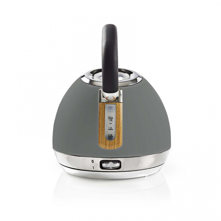 Nedis Electric Kettle | 1.8 l | Soft-Touch | Grey | Rotatable 360 degrees | Concealed heating element | Strix® controller | Boil-dry protection Nedis Electric Kettle | 1.8 l | Soft-Touch | Grey | Rotatable 360 degrees | Concealed heating element | Strix® controller | Boil-dry protection