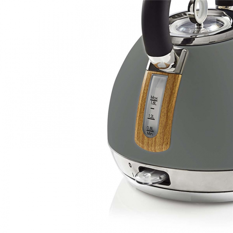 Nedis Electric Kettle | 1.8 l | Soft-Touch | Grey | Rotatable 360 degrees | Concealed heating element | Strix® controller | Boil-dry protection Nedis Electric Kettle | 1.8 l | Soft-Touch | Grey | Rotatable 360 degrees | Concealed heating element | Strix® controller | Boil-dry protection
