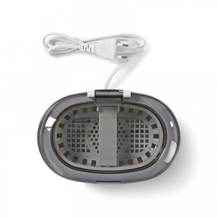 Nedis Ultrasonic Jewellery Cleaner | Mains Powered | 230 V AC 50 Hz | 0.6 l | White