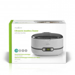 Nedis Ultrasonic Jewellery Cleaner | Mains Powered | 230 V AC 50 Hz | 0.6 l | White