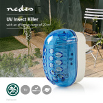Nedis Mosquito Stop Light Trap | 1 W | Lamp type: LED Light | Effective range: 20 m² | Blue / White