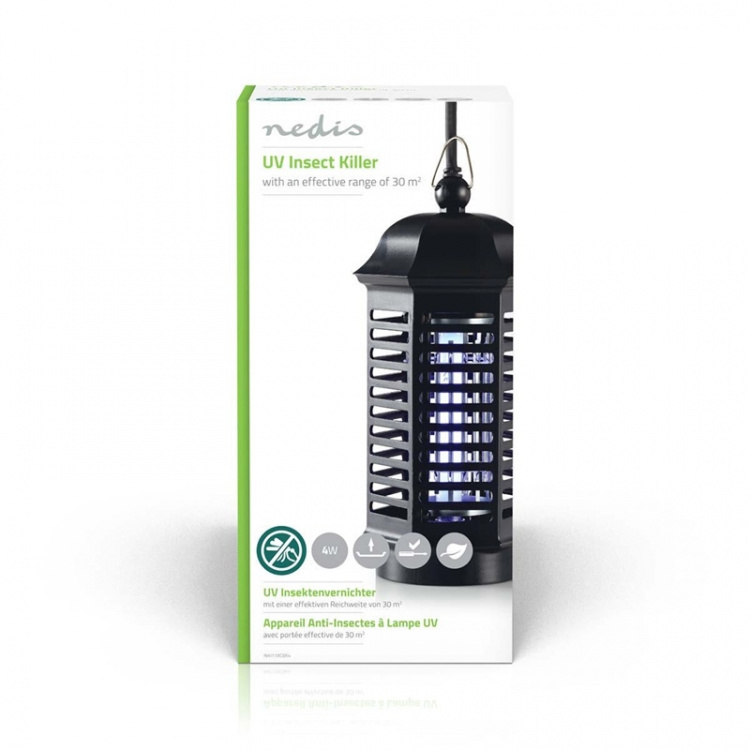 Nedis Mosquito Stop Light Trap | 4 W | Lamp type: F4T5/BL | Effective range: 30 m² | Black