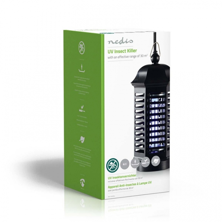 Nedis Mosquito Stop Light Trap | 4 W | Lamp type: F4T5/BL | Effective range: 30 m² | Black