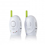 Nedis Audio Baby Monitor | FHSS (Frequency-Hopping Spread Spectrum) | With talk back function | Range: 300 m | Battery Powered / Mains Powered | Green / White
