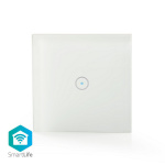 Nedis SmartLife Wall Switch | Single | Wall Mount | 1000 W | Android™ / IOS | Glass | White