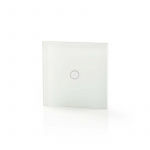 Nedis SmartLife Wall Switch | Single | Wall Mount | 1000 W | Android™ / IOS | Glass | White