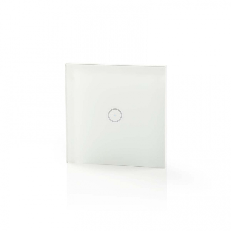 Nedis SmartLife Wall Switch | Single | Wall Mount | 1000 W | Android™ / IOS | Glass | White