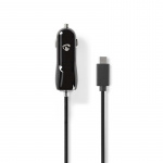 Nedis Car Charger | 1x 3.0 A | Number of outputs: 1 | USB-C™ (Fixed) Cable | 1.00 m | Single Voltage Output
