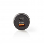 Nedis Car Charger | 2x 3.0 A | Number of outputs: 2 | Port type: USB-A / USB-C™ | | Automatic Voltage Selection