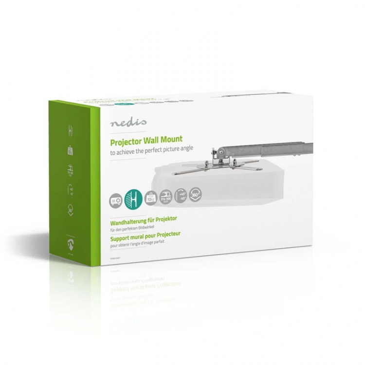 Nedis Projector Mount | Full Motion | 10 kg | Rotatable | Tiltable | Steel | Silver Nedis Projector Mount | Full Motion | 10 kg | Rotatable | Tiltable | Steel | Silver