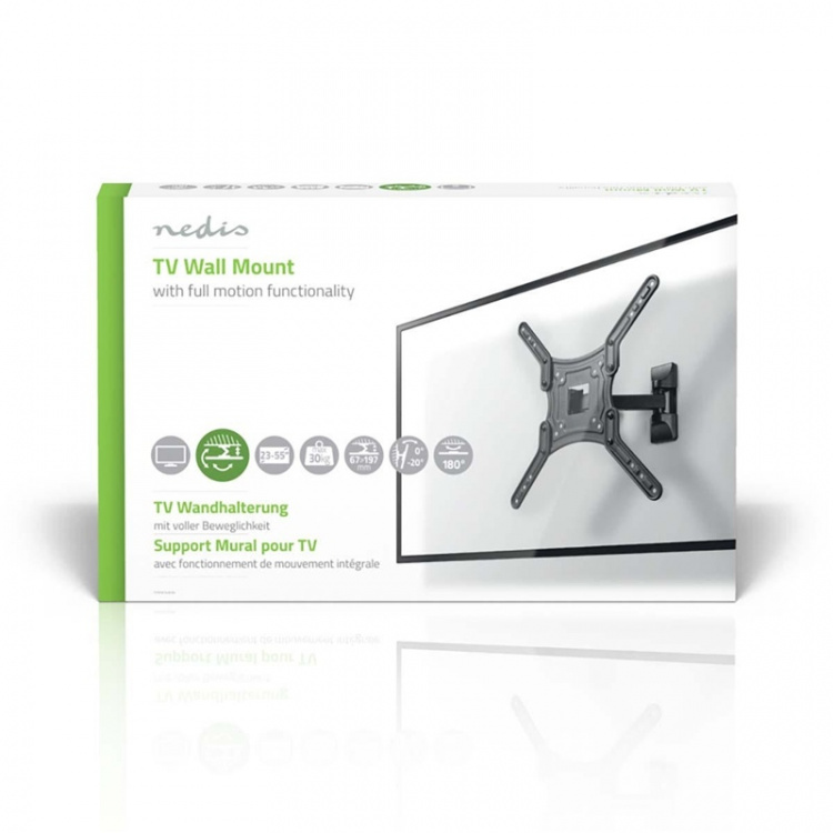 Nedis Full Motion TV Wall Mount | 23 - 55 
