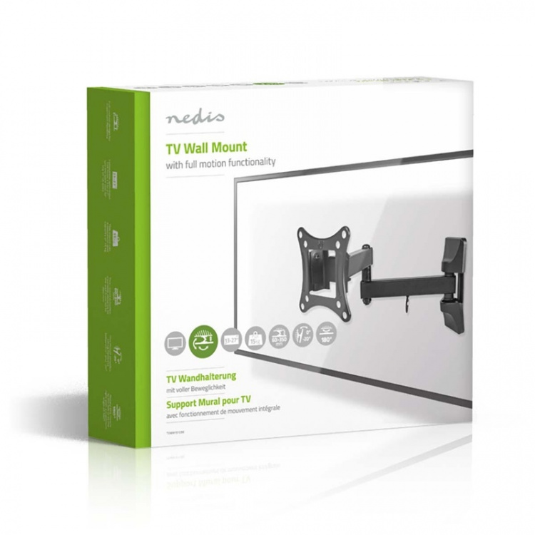 Nedis Full Motion TV Wall Mount | 13 - 27 