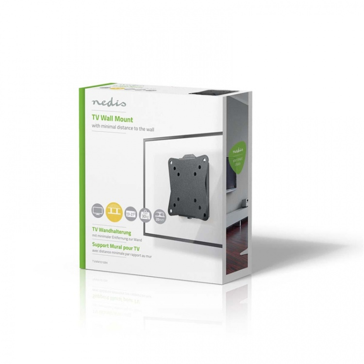 Nedis Fixed TV Wall Mount | 13 - 27  Nedis Fixed TV Wall Mount | 13 - 27