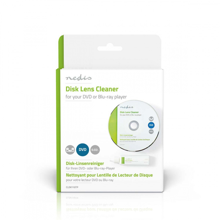 Nedis Disc Lens Cleaner | Cleaning Disc | 20 ml | BluRay Player / DVD-player Nedis Disc Lens Cleaner | Cleaning Disc | 20 ml | BluRay Player / DVD-player