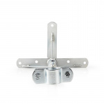 Nedis Satellite Wall Mount | Minimum wall distance: 550 mm | Maximum wall distance: 950 mm | Distance to wall: 0.00 mm | Diameter clamp: 32 - 42 mm | Steel | Silver