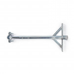 Nedis Satellite Wall Mount | Minimum wall distance: 550 mm | Maximum wall distance: 950 mm | Distance to wall: 0.00 mm | Diameter clamp: 32 - 42 mm | Steel | Silver