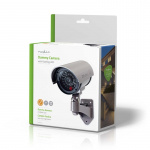 Nedis Dummy Security Camera | Bullet | IP44 | Battery Powered | Outdoor | Including wall mount | Grey