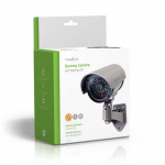 Nedis Dummy Security Camera | Bullet | IP44 | Battery Powered | Outdoor | Including wall mount | Grey