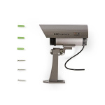 Nedis Dummy Security Camera | Bullet | IP44 | Battery Powered | Outdoor | Including wall mount | Grey