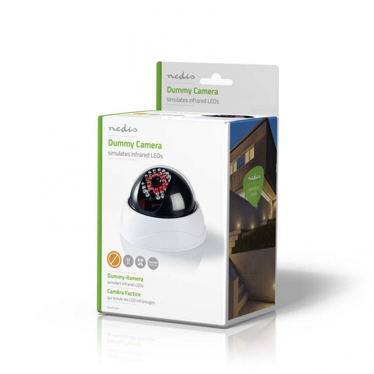 Nedis Dummy Security Camera | Dome | Battery Powered | Indoor | White