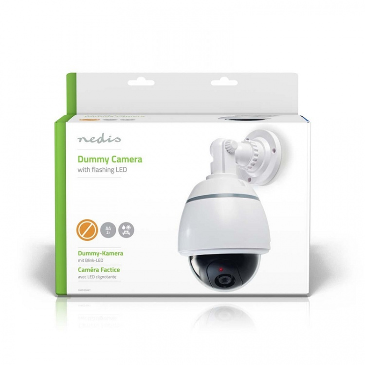Nedis Dummy Security Camera | Dome | Battery Powered | Indoor | White Nedis Dummy Security Camera | Dome | Battery Powered | Indoor | White