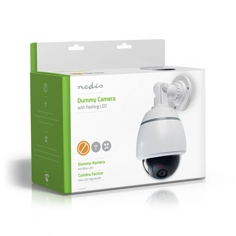 Nedis Dummy Security Camera | Dome | Battery Powered | Indoor | White Nedis Dummy Security Camera | Dome | Battery Powered | Indoor | White
